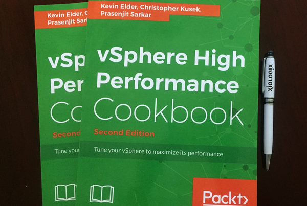 vSphere High Performance Cookbook bu Kevin Elder and Christopher Kusek